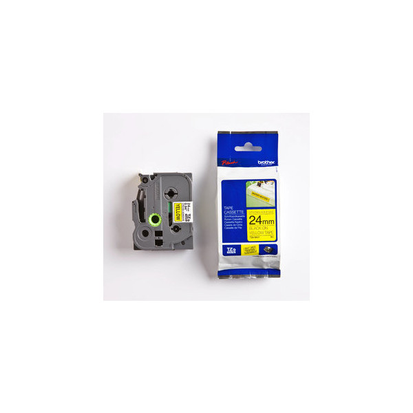 4977766692700 - P-touch Schriftband TZe-S651 24mm x 8m schwarz gelb laminiert stark selbstklebend 4977766692700 Brother