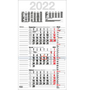 Dreimonatskalender Kombiplan B M3KPN 3Monate/1Seite 30x56cm 2022