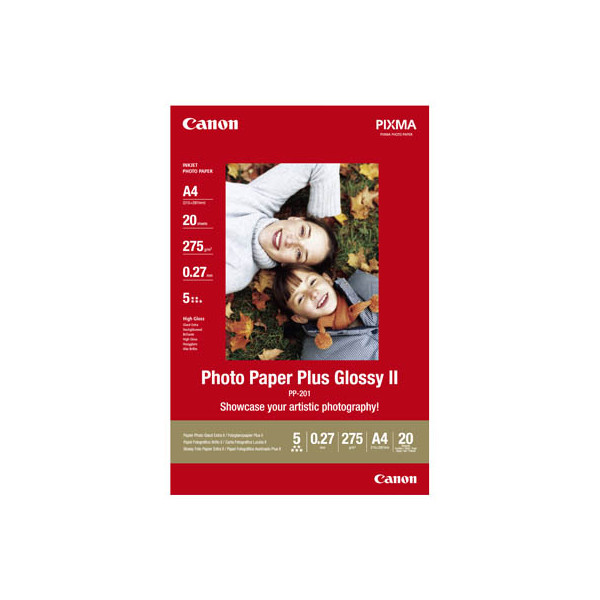 4960999537269 - Fotopapier PP-201 Plus Glossy II 2311B019 A4 für Inkjet 275g weiß hochglänzend einseitig bedruckbar 4960999537269 20 Blatt