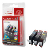 Druckerpatrone CLI-521 C/M/Y 2934B010 (CLI-521 C/M/Y), cyan/magenta/gelb, ca. 3x 530 Seiten