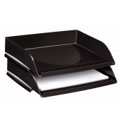 Briefablage 135/2 1135220161, A4/C4 quer, schwarz, Polystyrol stapelbar