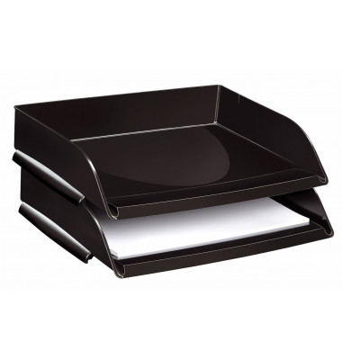 Briefablage 135/2 1135220161, A4/C4 quer, schwarz, Polystyrol stapelbar