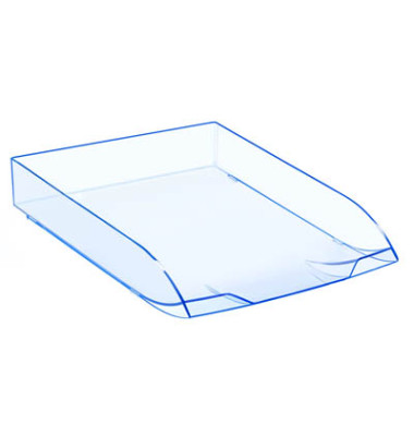 Briefablage Ice 1014720741 A4 / C4 blau-transparent Kunststoff stapelbar