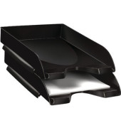 Briefablage 1002000161, A4/C4, schwarz, Polystyrol stapelbar