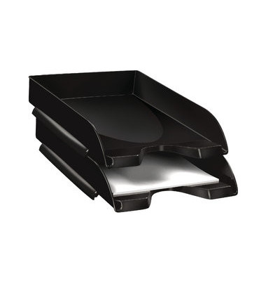 Briefablage Pro Happy 1002000161 A4 / C4 schwarz Kunststoff stapelbar