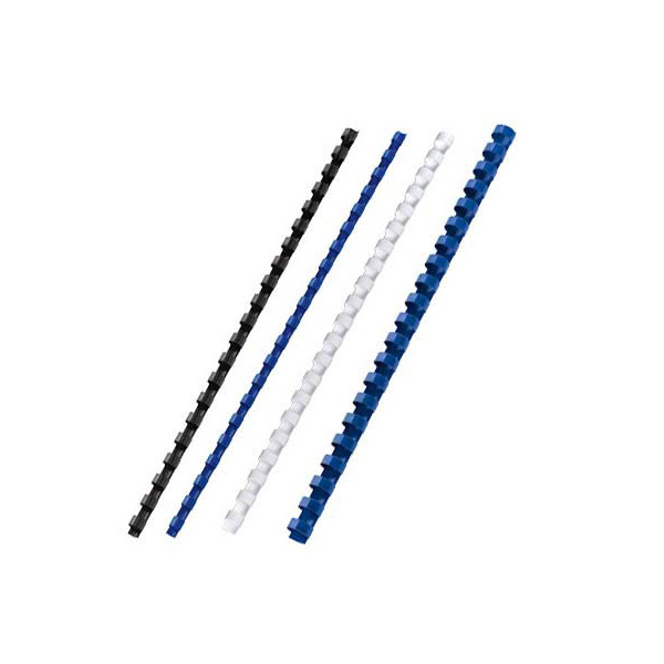 0033816097025 - Plastikbinderücken CombBind 4028174 schwarz US-Teilung 21 Ringe auf A4 8mm 0033816097025 4028174 100 Stück