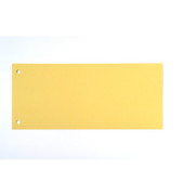 Trennstreifen gelb 190g gelocht 220x105mm 100 Blatt