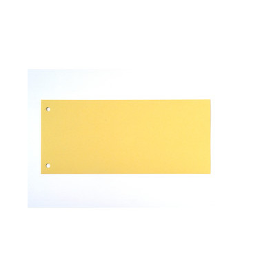 Trennstreifen gelb 190g gelocht 220x105mm 100 Blatt