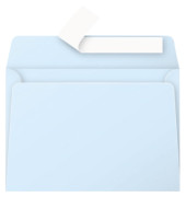 Designbriefumschlag Pollen 5466C, C6, haftklebend, 120g, blau