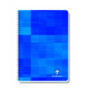 Collegeblock 82123C Bind 'o' Block, Muster, kariert / kariert Rand beidseitig, A4, 90g, blau, 80 Blatt