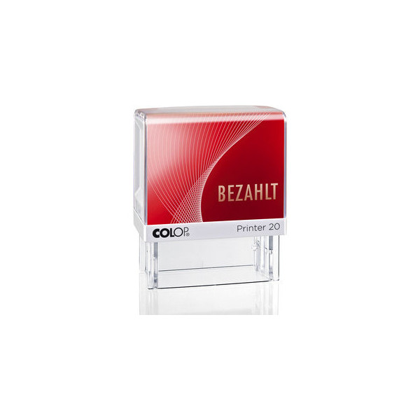 9004362395133 - Textstempel Printer 20 BEZAHLT 100669 38mm Kunststoff rot