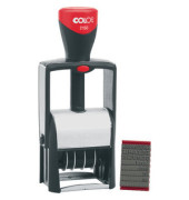 Datumstempel 7 Texte blau/rot 