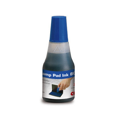 Stempelfarbe 801 ohne Öl 25ml Flasche blau