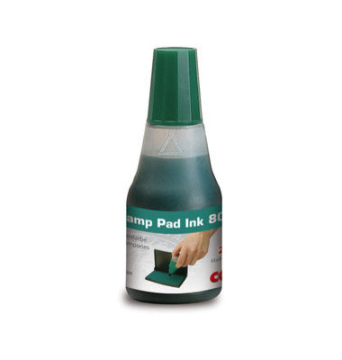 Stempelfarbe 801 ohne Öl 25ml Flasche grün Stempelfarbe 801 ohne Öl 25ml Flasche grün
