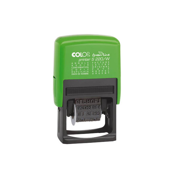 9004362430520 - Textstempel Printer S220 W GreenLine mit 12 Texten Kunststoff Schrifthöhe 4mm 9004362430520 Colop
