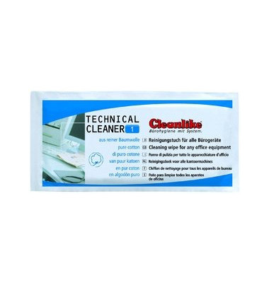 Universal-Reinigungstuch Technical Cleaner 1 für alle Bürogeräte mit Alkohol