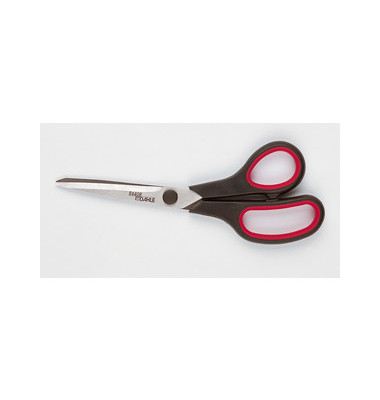 Schere ComfortGrip 21cm schwarz/rot 