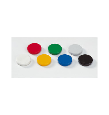Magnete 24mm bis 300g rund farbig sortiert