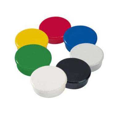 Haftmagnet 00.00.95538, Rund, 38mm &Oslash;, farbig sortiert, 2,5kg