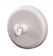 Haftmagnet 95861-20932, Rund mit Haken, 47mm &Oslash;, wei&szlig;, 15000g