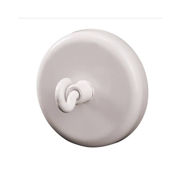 4007885958613 - Haftmagnete mit Haken 95861-20932 rund 47x32mm (ØxH) weiß 15kg Haftkraft 4007885958613 5 Stück