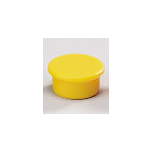 10 Stück Dahle Haftmagnet 00.04.95513, Rund, 13mm Ø, gelb, 100g 4007885745138 Dahle