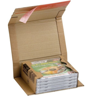 Buchverpackung Universal CP020.06 braun, für B5, innen 270x190x80mm, Wellpappe