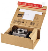 Ordnerversandkartons POST-BOX L / A4+ CP067.06 braun, f&uuml;r 1-2 Ordner, innen 330x290x120mm, Kraftliner Wellpappe