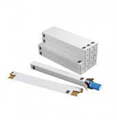 Versandh&uuml;lse TP100.001 wei&szlig;, bis DIN A2, innen 500x65x65mm, viereckig, Wellpappe 1-wellig