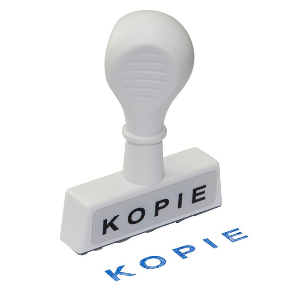 4003801005942 - Textstempel 19324 mit Text KOPIE Kunststoff weiß 4003801005942 WEDO