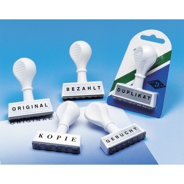 4003801018669 - Textstempel 19329 mit Text ORIGINAL Kunststoff weiß