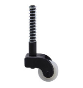 Bürostuhl-Ersatzrollen 201 801, Stiftlänge 76mm, StiftØ 11,6mm, schwarz