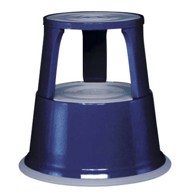 Rollhocker 212103, 1x 2 Stufen, blau, Stahl