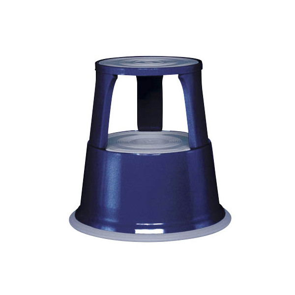 4003801038087 - - Rollhocker Stahlblech blau Höhe mit ohne Belastung 430 440 mm Oberer-Ø 295 mm Unterer-Ø 435 mm