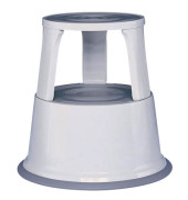 Rollhocker 212137, 1x 2 Stufen, lichtgrau, Stahl