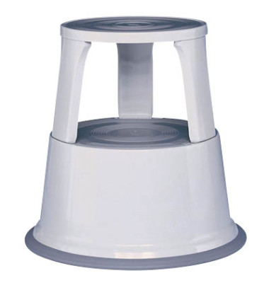 Rollhocker 212137, 1x 2 Stufen, lichtgrau, Stahl