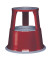 Rollhocker 212102, 1x 2 Stufen, rot, Stahl
