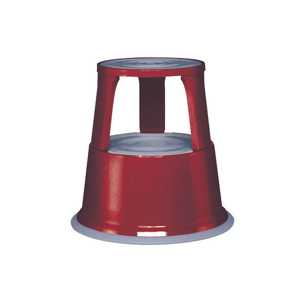 4003801006260 - - Rollhocker Stahlblech rot Höhe mit ohne Belastung 430 440 mm Oberer-Ø 295 mm Unterer-Ø 435 mm