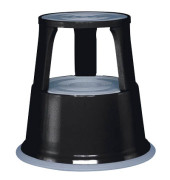 Rollhocker 212101, 1x 2 Stufen, schwarz, Stahl