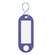Schlüsselanhänger mit Etikett S-Hacken blau