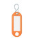 Schlüsselanhänger mit Etikett S-Hacken orange