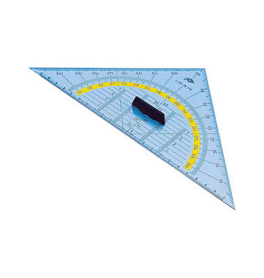 Kunststoff-Geodreieck 527 glasklar 25cm mit abnehmbarem Griff Kunststoff-Geodreieck 527 glasklar 25cm mit abnehmbarem Griff
