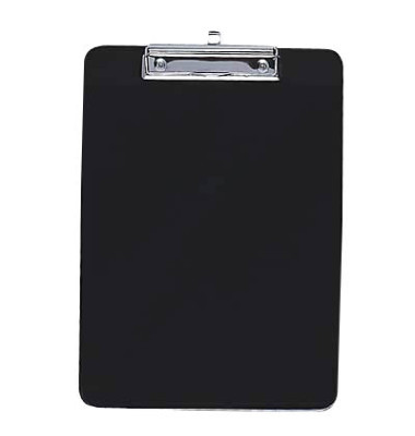 Klemmbrett Klemmbrett A4 57-601, A4, schwarz, Kunststoff, inkl Aufhängeöse