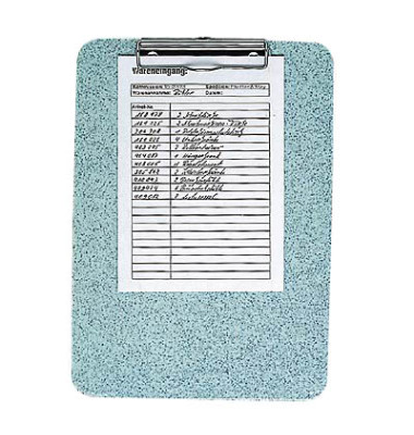 Klemmbrett Klemmbrett A4 57-670, A4, granit, PS (Polystyrol), inkl Aufhängeöse