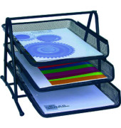 Briefablagenset Office 65 801, A4/C4, schwarz, Metall