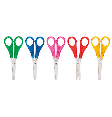 Kinderschere, Stahl, rostfrei, 13cm, farbig sortiert Kinderschere, Stahl, rostfrei, 13cm, farbig sortiert