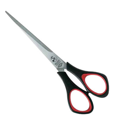 Schere 16cm schwarz/rot Schere 16cm schwarz/rot