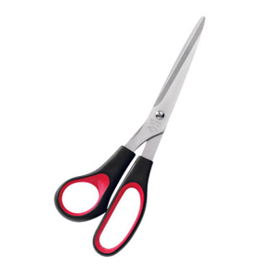 Universalschere 9768 1 rot schwarz, Edelstahl, rostfrei, 21cm, Linksh&auml;nder, schwarz/rot