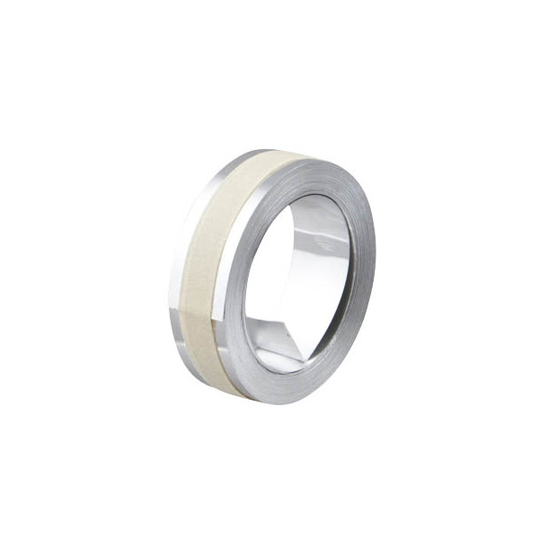 Dymo Rhino Aluminium-Prägeband 31000 12mm x 4,8m weiß/silber  