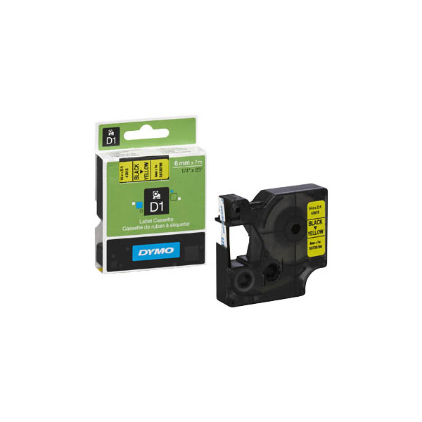 5411313436182 - S0720790 Zubehör Beschriftungsgeräte D1 Schriftband 6 mm x 7 m schwarz auf gelb           43618 S0720790 5411313436182